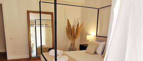 1 habitación, tabla de planchar con plancha, wifi y ropa de cama