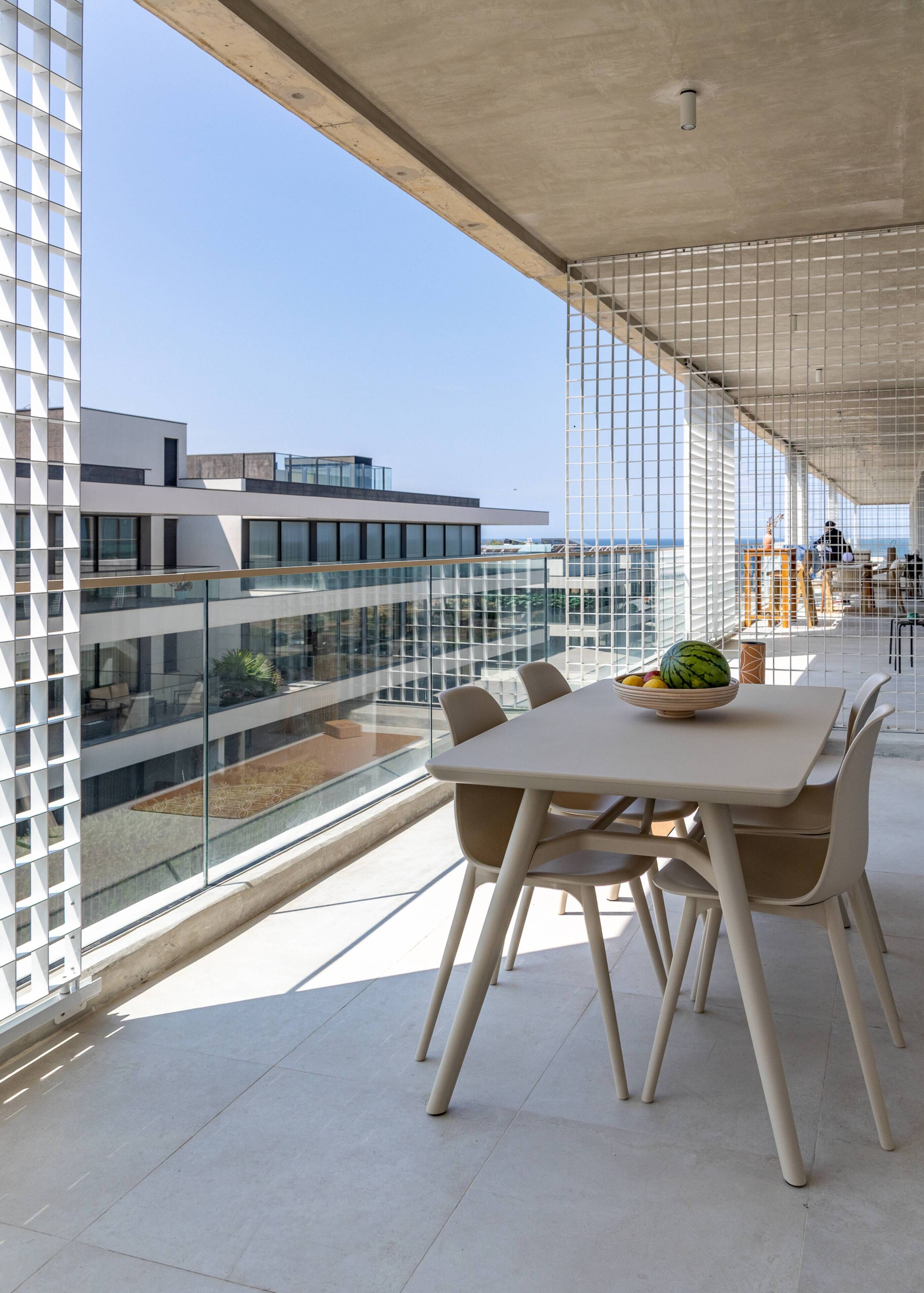 屋外ダイニングエリア