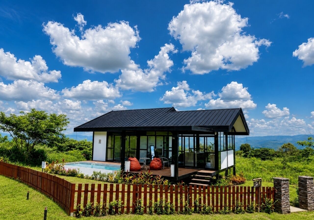 Casa de campo Confort, 2 habitaciones, piscina privada, vistas al jardín | Sábanas de algodón egipcio y ropa de cama de alta calidad