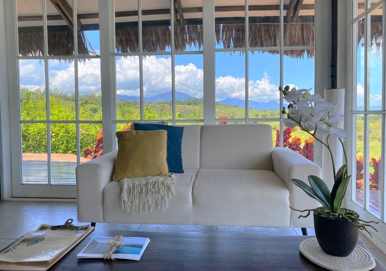 Casa de campo superior, 3 habitaciones, alberca privada, vista al valle | Sábanas de algodón egipcio, ropa de cama de alta calidad y edredón 