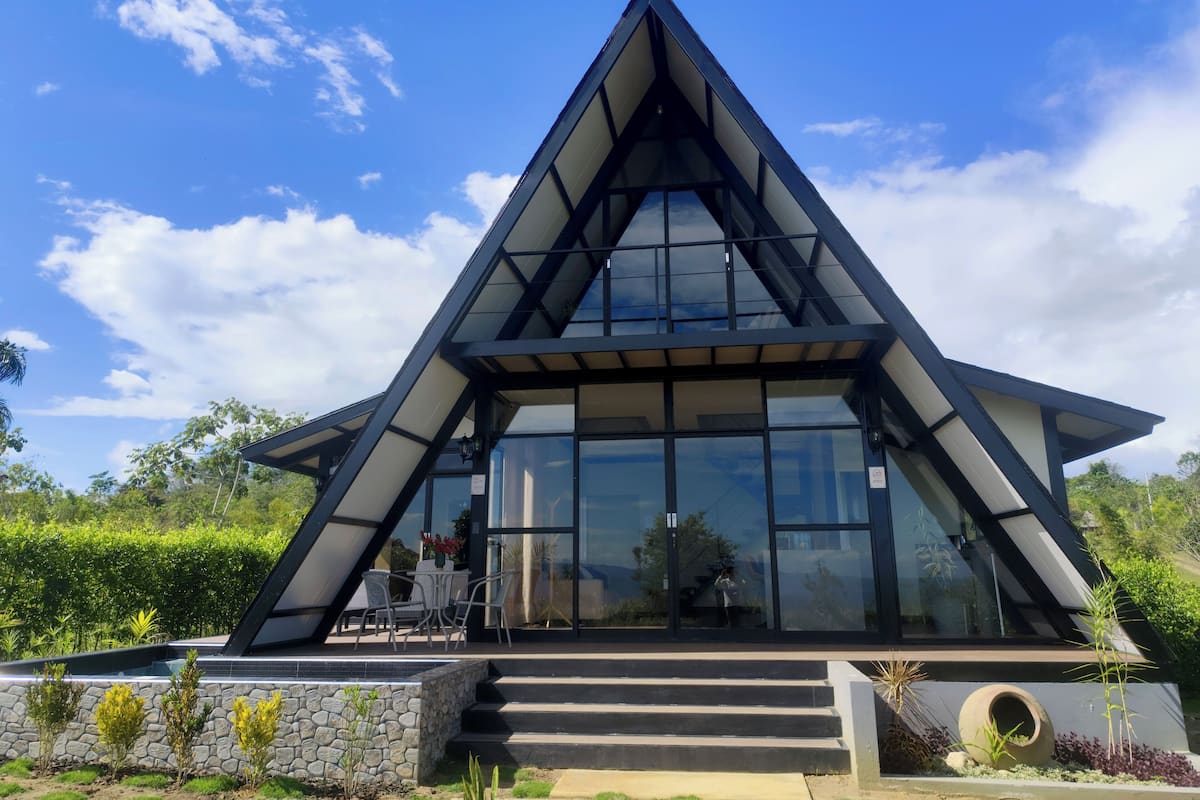 Casa de campo Premier, piscina privada, vistas al valle | Sábanas de algodón egipcio y ropa de cama de alta calidad