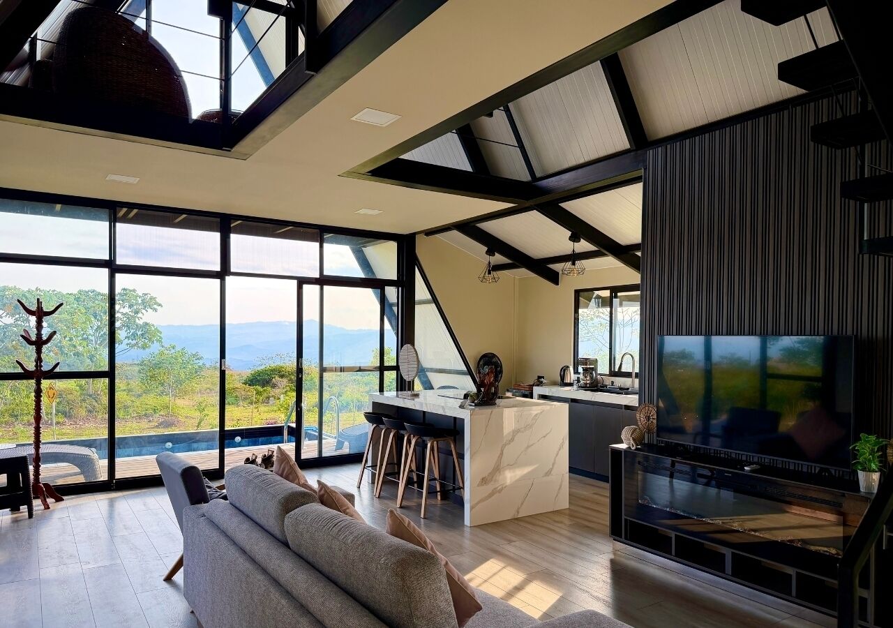 Premium House, 3 Bedrooms, Private Pool, Garden View | View from room