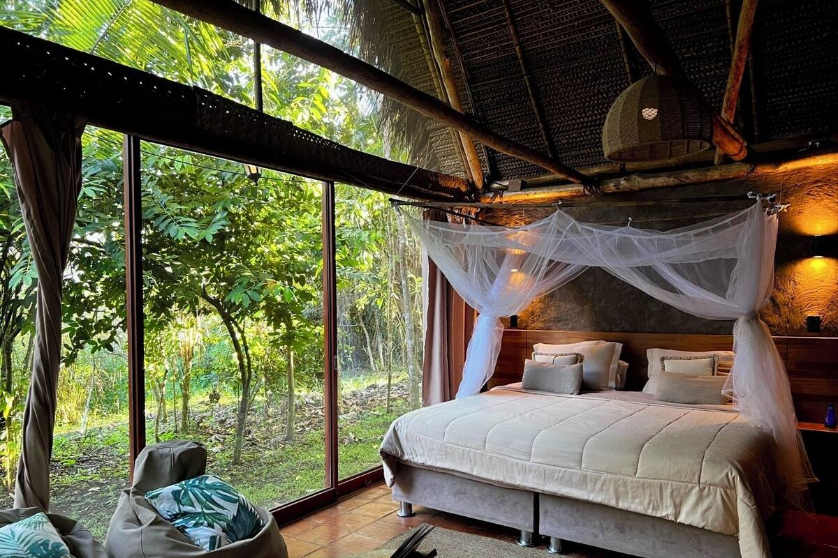 Traditional Cabin, 1 Bedroom, Garden View | Egyptian cotton sheets, premium bedding, down comforters, minibar