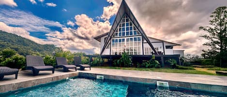 Cottage Premium, 3 chambres, piscine privée, vue vallée | Draps en coton égyptien, literie de qualité supérieure