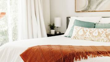 2 bedrooms, in-room safe, iron/ironing board, travel cot