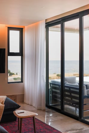 Vue sur la plage/l’océan