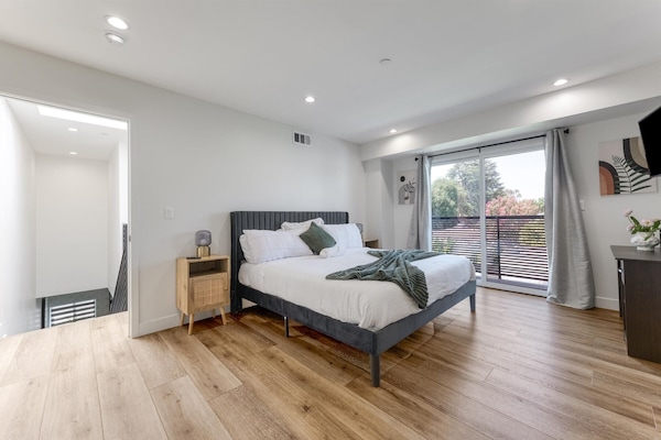 Superior Apartment, 3 Bedrooms, Pets Allowed, City View | Desk, laptop workspace, blackout drapes, iron/ironing board