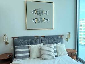 Apartment, Multiple Beds, Hot Tub, Partial Ocean View (Maritima 6M) | 2 bedrooms, individually decorated, individually furnished, bed sheets - Maritima Playa Ocean View and Ultimate Comfort (Nuevo Nayarit)