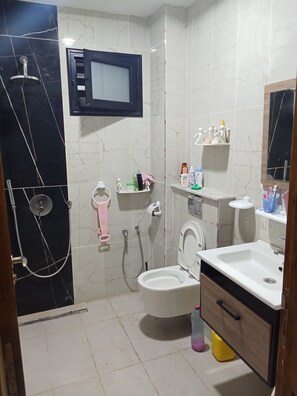 Towels, soap, toilet paper
