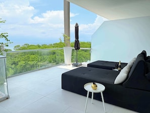 Apartment, Multiple Beds, Pool Access, Ocean View (Bolongo 302) | Terrace/patio