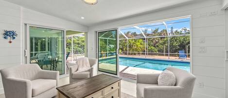 A heated pool
