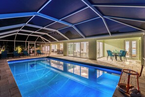 A heated pool