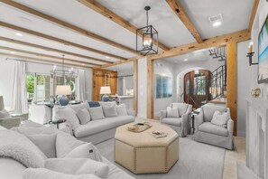 TV, fireplace, offices