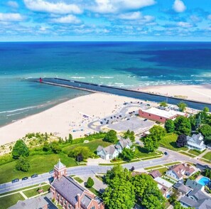 Sun loungers, beach towels