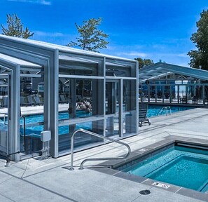 Indoor pool, outdoor pool