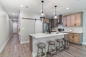 Bar height island seating for 4