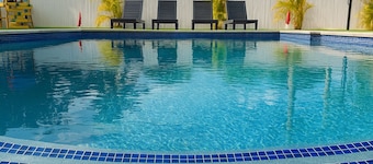 Modern Luxe Villa with Heated Pool & Resort Vibes