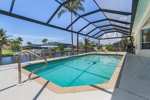 A heated pool