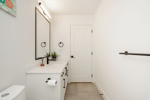 Towels, soap, toilet paper