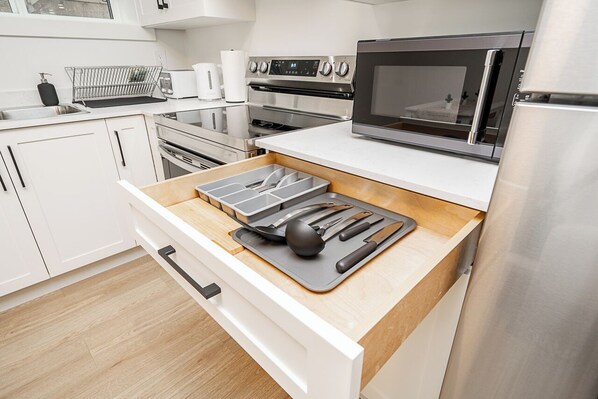 Microwave, oven, stovetop