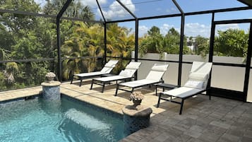 A heated pool