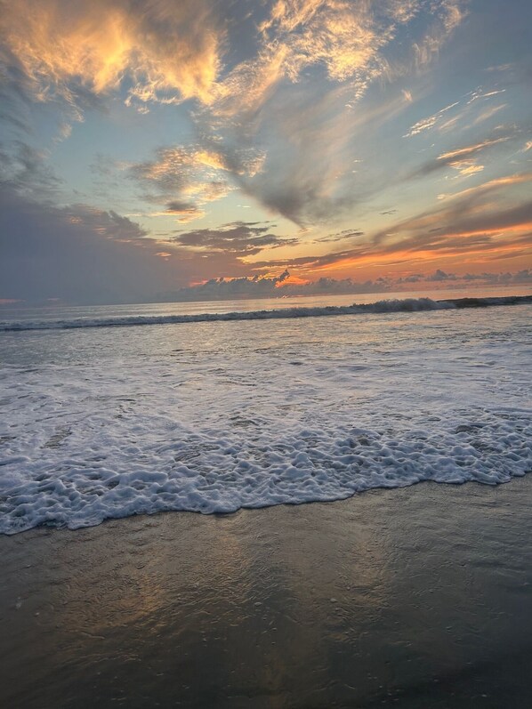 Sun loungers, beach towels