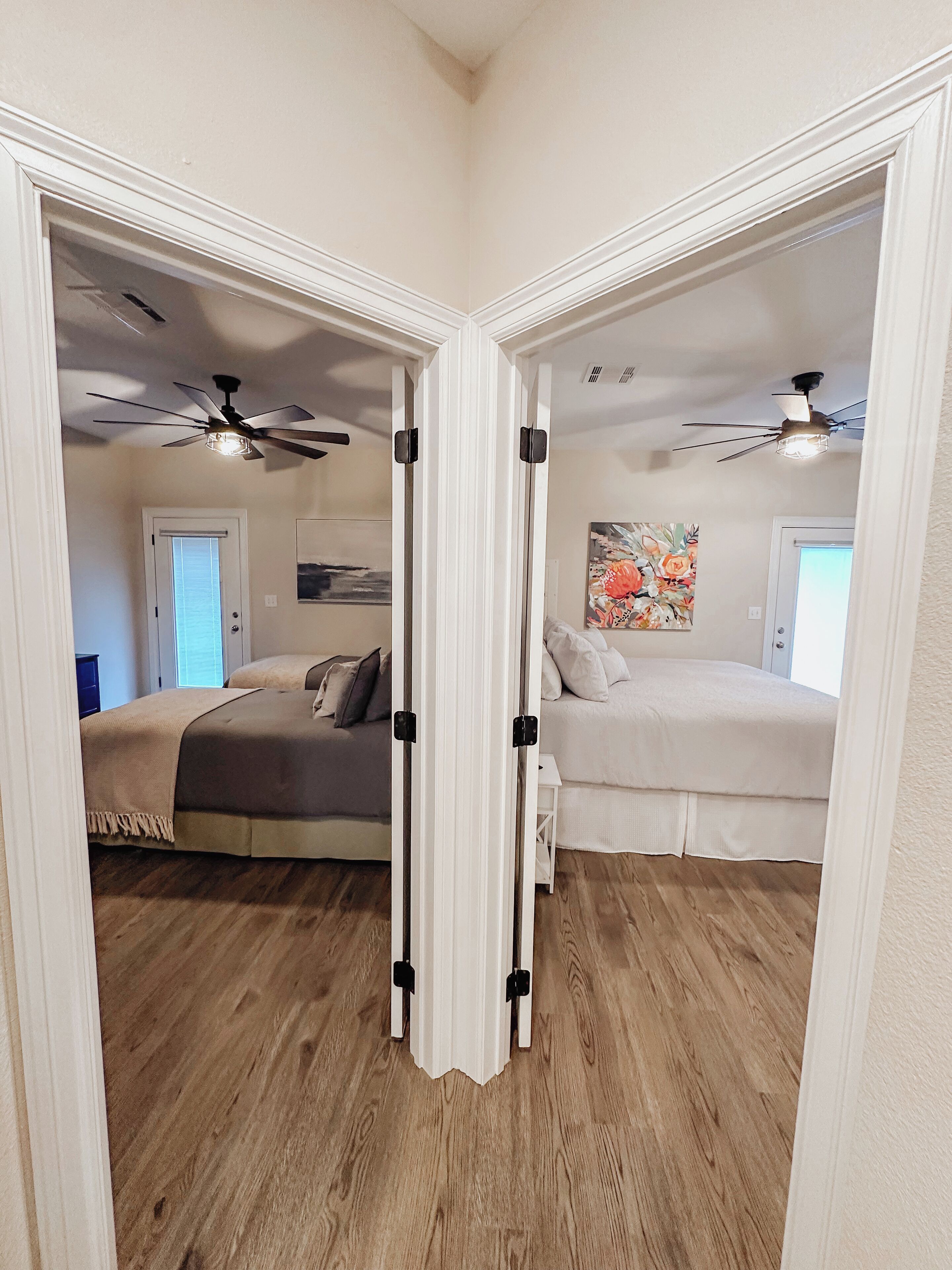 2 bedrooms, iron/ironing board, travel crib, free WiFi