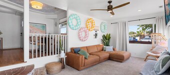 Sunset Mesa • Spa• Ac • 10+ Guests •Theatre• Downtown• Beach • 3 Bed/2 Bath