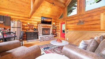 Smart TV, chimenea