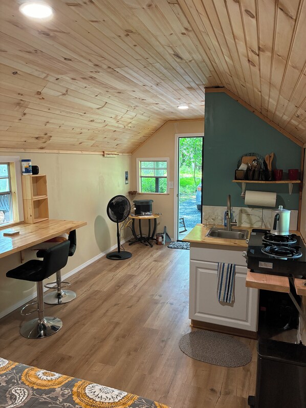 Private kitchen - Woods Cabin-Kingston/Woodstock, NY. (Kingston)