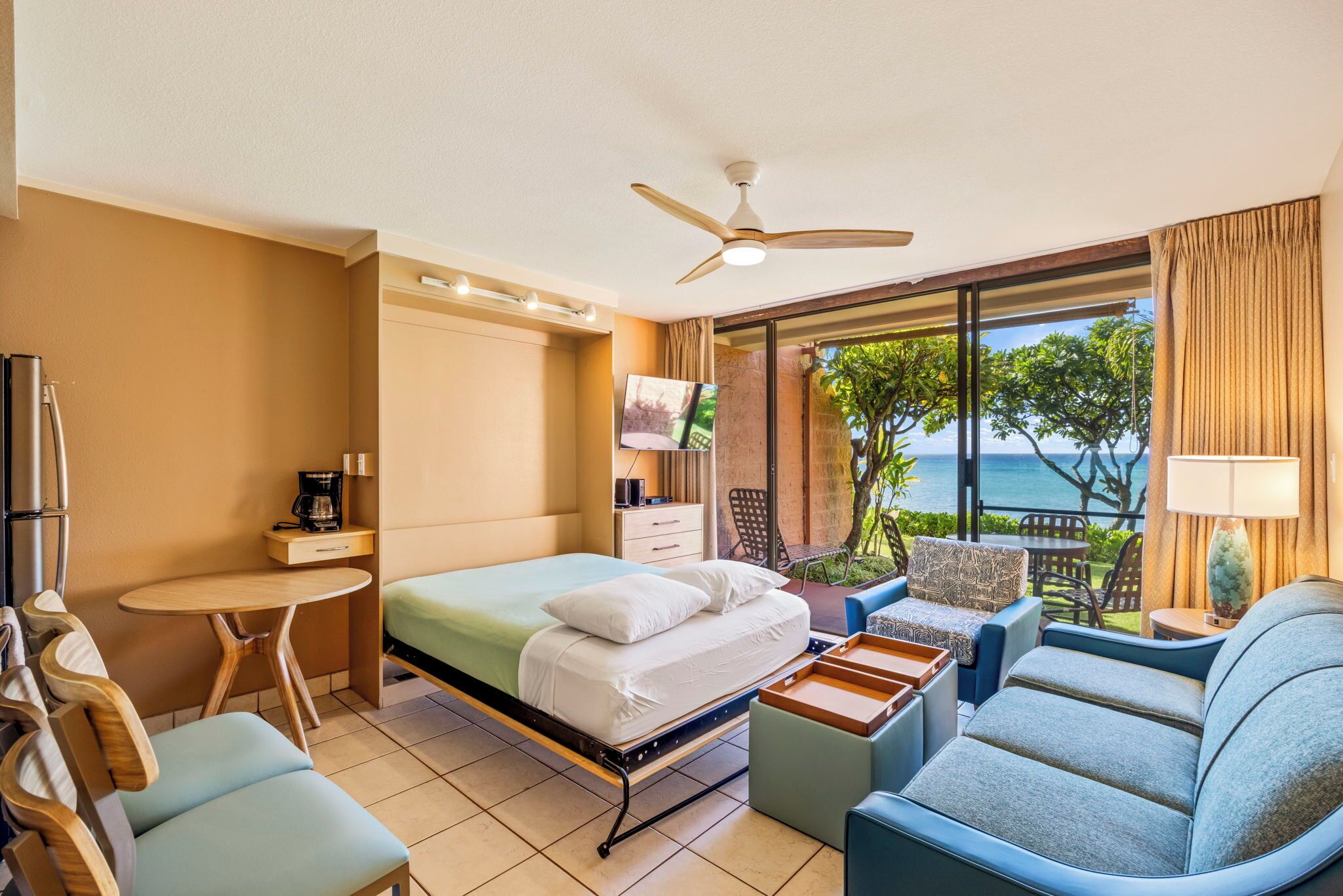 Condo clássico, 1 quarto, varanda coberta, vista para o oceano | Camas extras