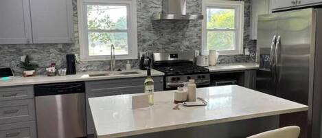 Microwave, oven, stovetop, dishwasher