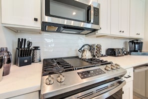 Microwave, oven, stovetop, dishwasher