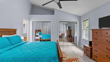 3 habitaciones, tabla de planchar con plancha y internet