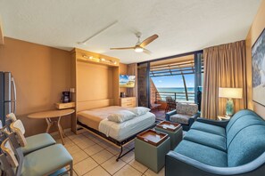 经典公寓式客房, 1 间卧室, 外廊, 海洋景观 | 加床