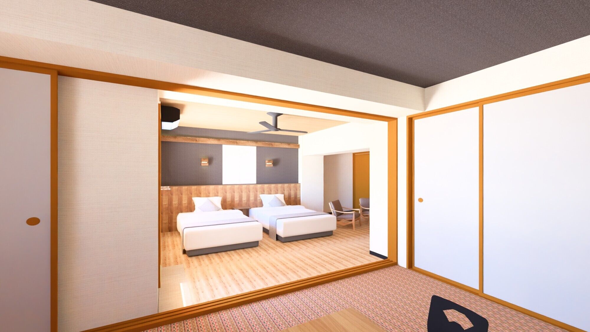 Japanese-Western Classic Suite Room with Open-Air-Bath & Terrace | Free WiFi