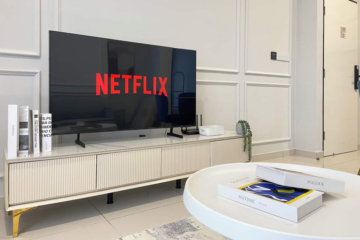 55-inch flat-screen TV with digital channels