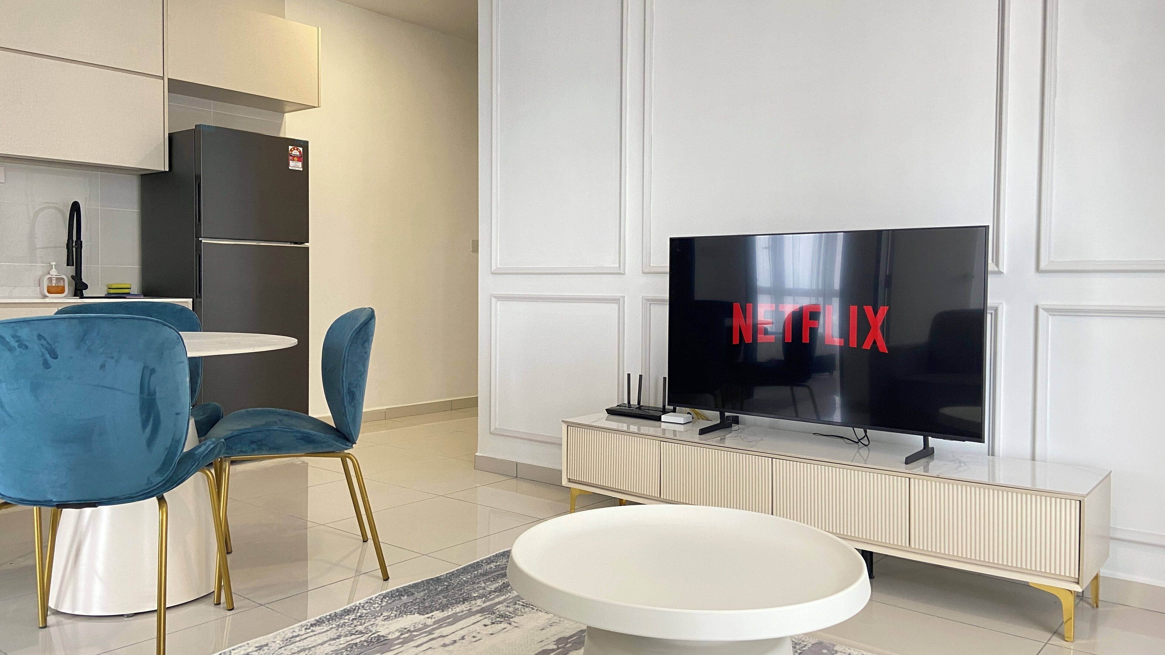 55-inch flat-screen TV with digital channels