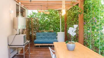 Apartamento básico | Opções para refeição ao ar livre