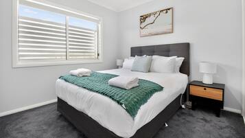 4 bedrooms, iron/ironing board, travel crib, WiFi