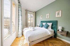 2 bedrooms, iron/ironing board, travel crib, WiFi