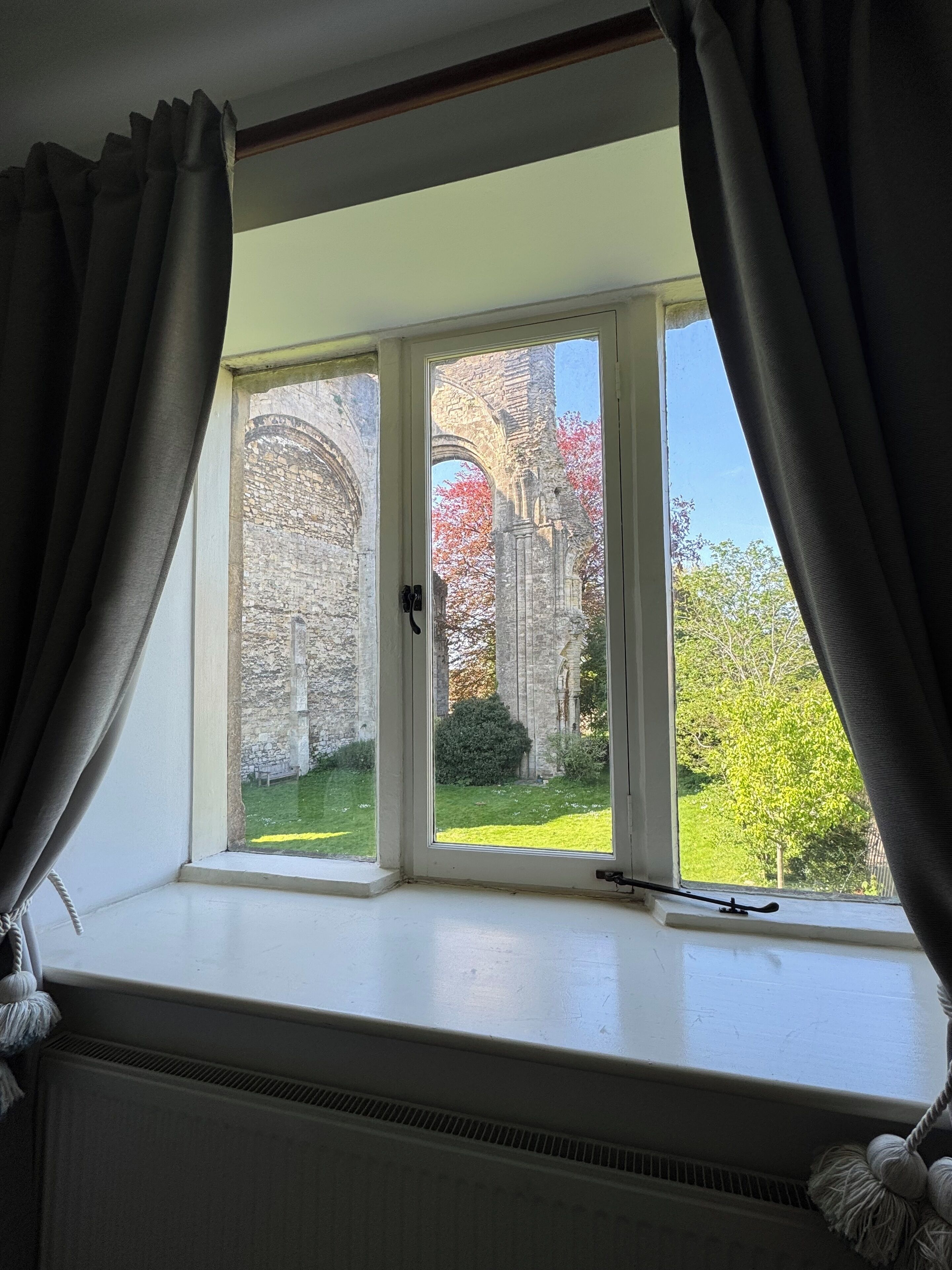 숙박 시설에서 보는 시내 전망