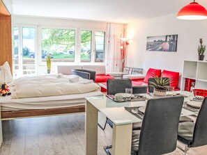 1 makuuhuone, vauvan matkasänky, ilmainen Wi-Fi