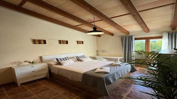 3 slaapkamers, een strijkplank/strijkijzer, internet, beddengoed