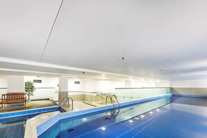 Indoor pool, a heated pool