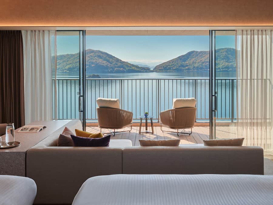 Superior Twin kamer, niet-roken, uitzicht op oceaan (East Wing) | Een kluis op de kamer, een bureau, gratis wifi, beddengoed