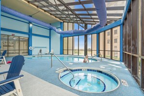 Indoor pool, a heated pool