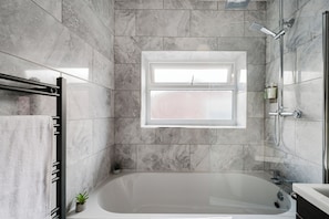 Shower, hair dryer