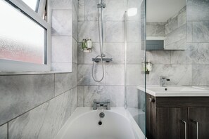 Shower, hair dryer