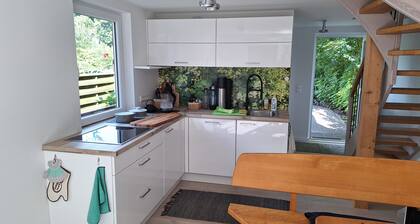 Ferienhaus 'Am Wasser, Bootshaus' mit privater Terrasse
